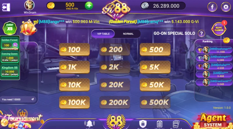 Game bài và mini game